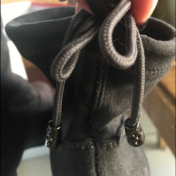 Dream Pairs Women's Grey Chunky Heel Ankle Booties - Picture 4 of 8